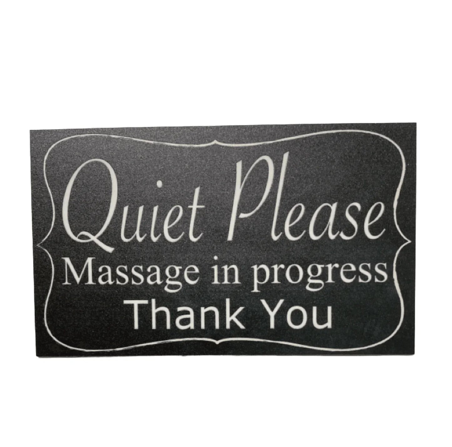 Quiet Please Massage In Progress Sign - The Renmy Store Homewares & Gifts