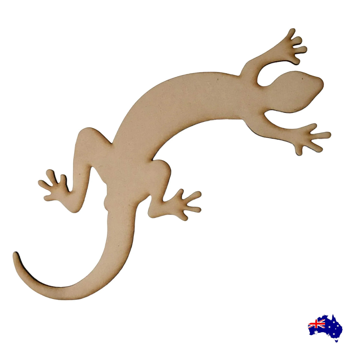 Lizard Geko Wooden MDF Acrylic Metal Steel Laser Cut Shape - The Renmy Store Homewares & Gifts