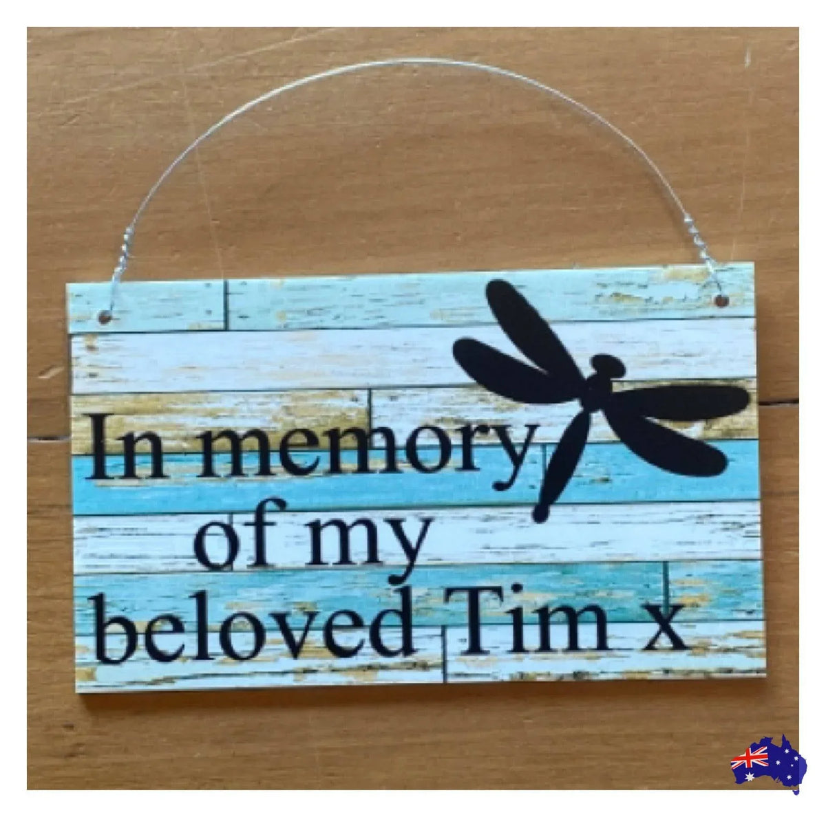 Dragonfly Personalised Custom Wording Sign - The Renmy Store Homewares & Gifts