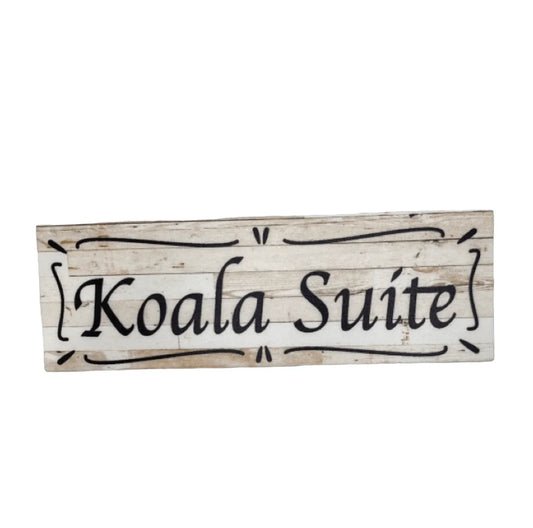 Suite Custom Personalised French White Sign - The Renmy Store Homewares & Gifts