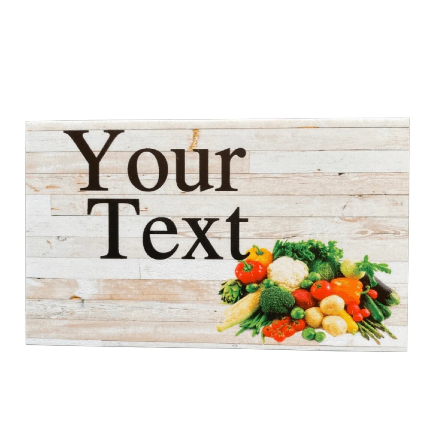 Vegetable Veggie Garden Custom Personalised Sign - The Renmy Store Homewares & Gifts