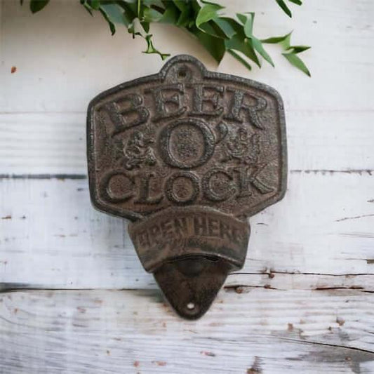 Beer O'clock Wall Bottle Opener - The Renmy Store Homewares & Gifts