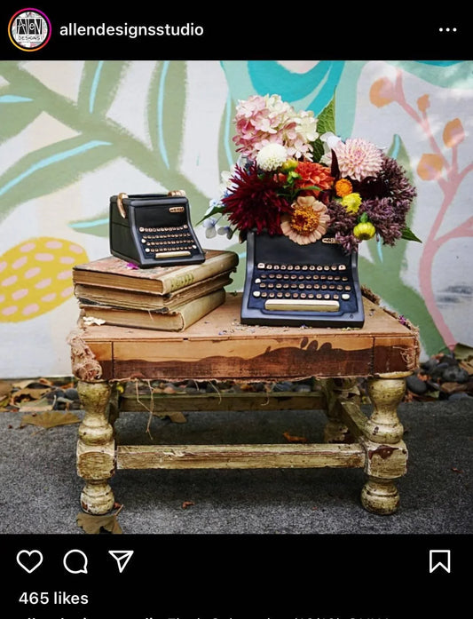 Writer Black Funky Pot Plant Large - The Renmy Store Homewares & Gifts