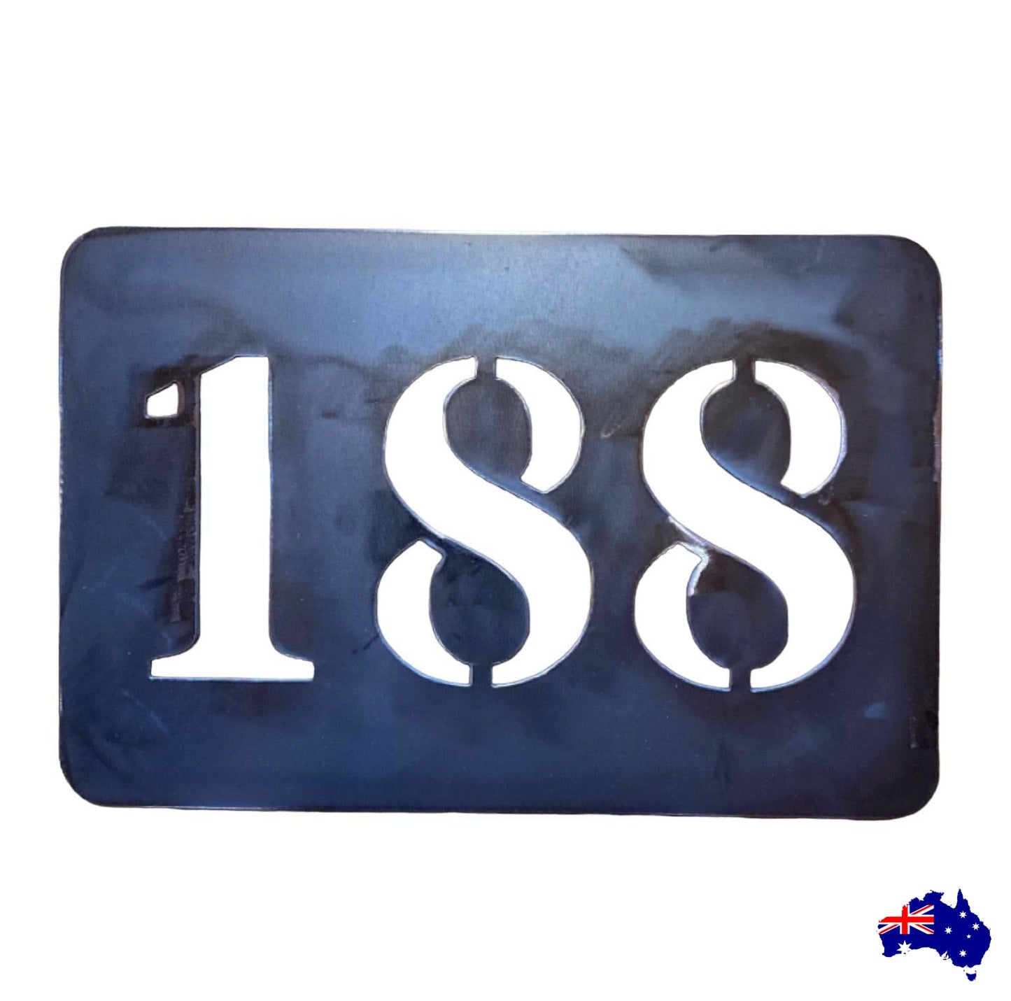 Personalised House Number Custom Personalised Metal Steel Sign - The Renmy Store Homewares & Gifts