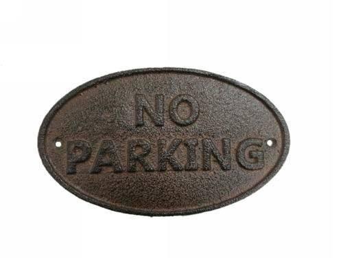 No Parking Cast Iron Vintage Sign - The Renmy Store Homewares & Gifts