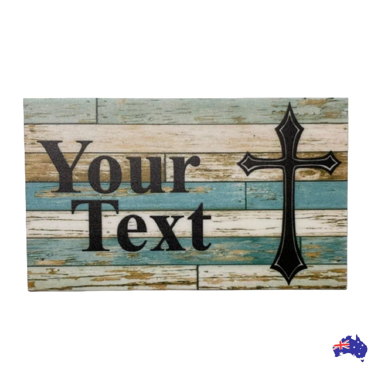 Cross Memorial Personalised Custom Rustic Sign - The Renmy Store Homewares & Gifts