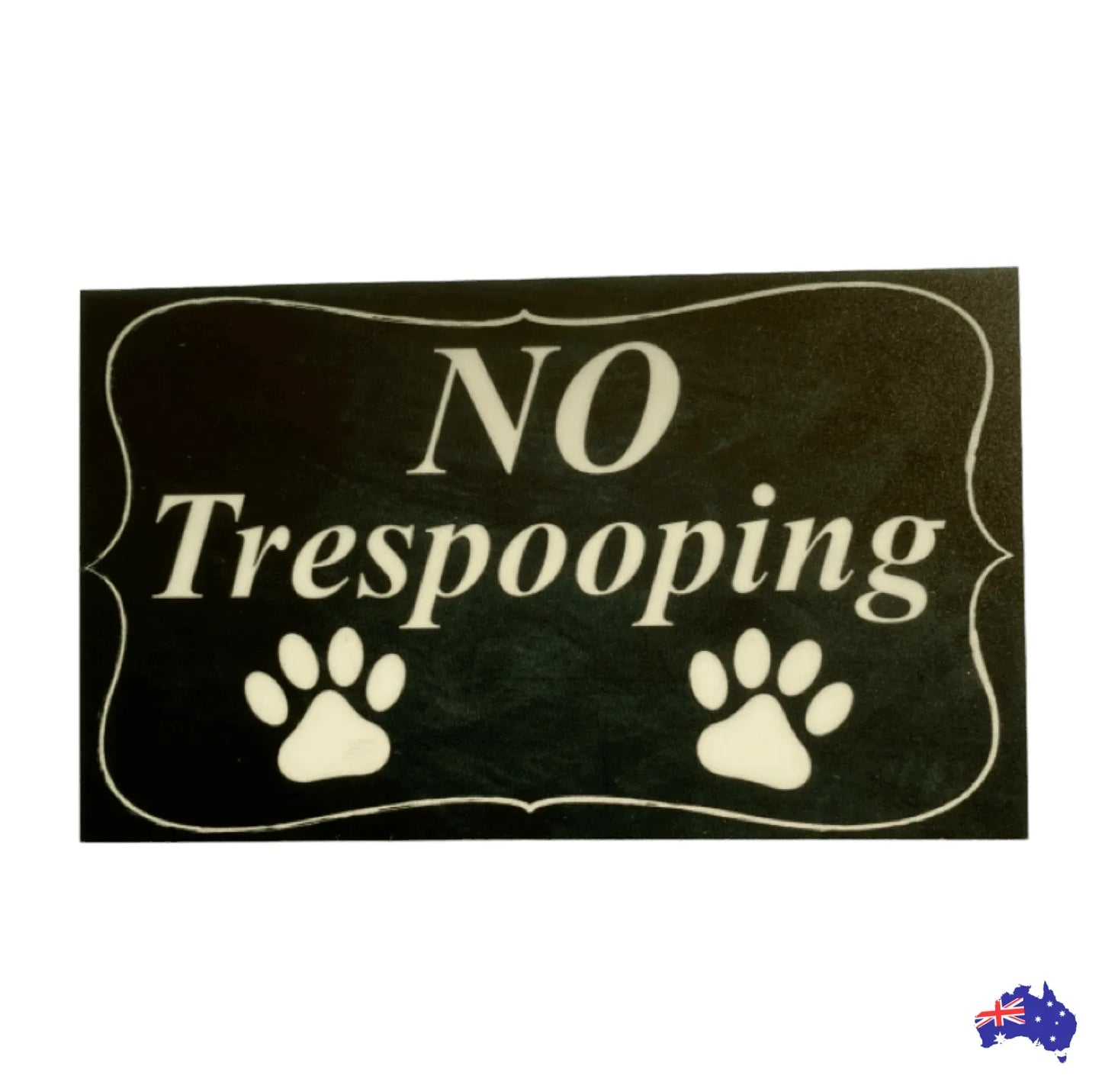 Dog Poo No Trespooping Garden Property Lawn Sign - The Renmy Store Homewares & Gifts