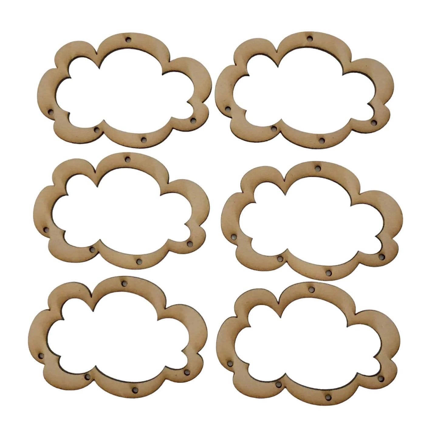 Cloud Mobile DIY Raw Wooden MDF DIY Craft - The Renmy Store Homewares & Gifts