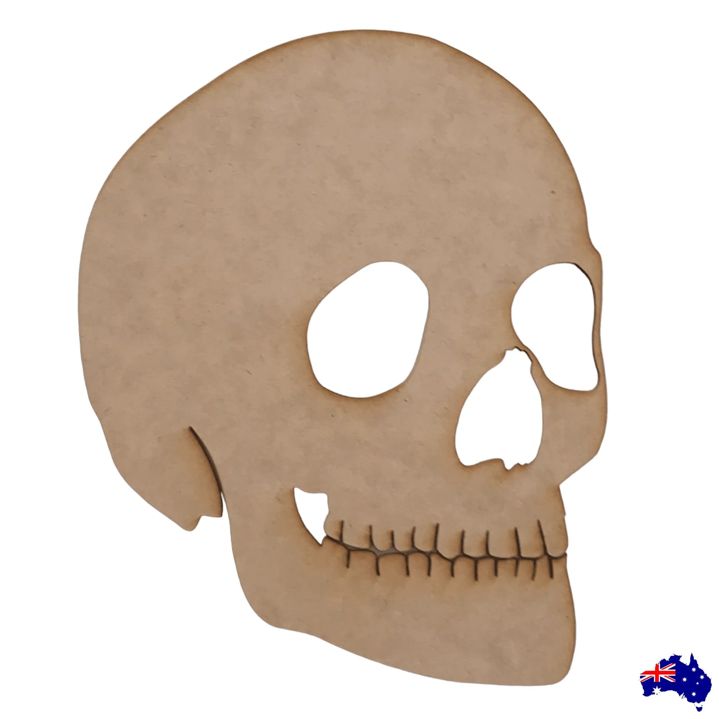 Skull Human MDF Shape DIY Raw Cut Out Art Craft Decor - The Renmy Store Homewares & Gifts