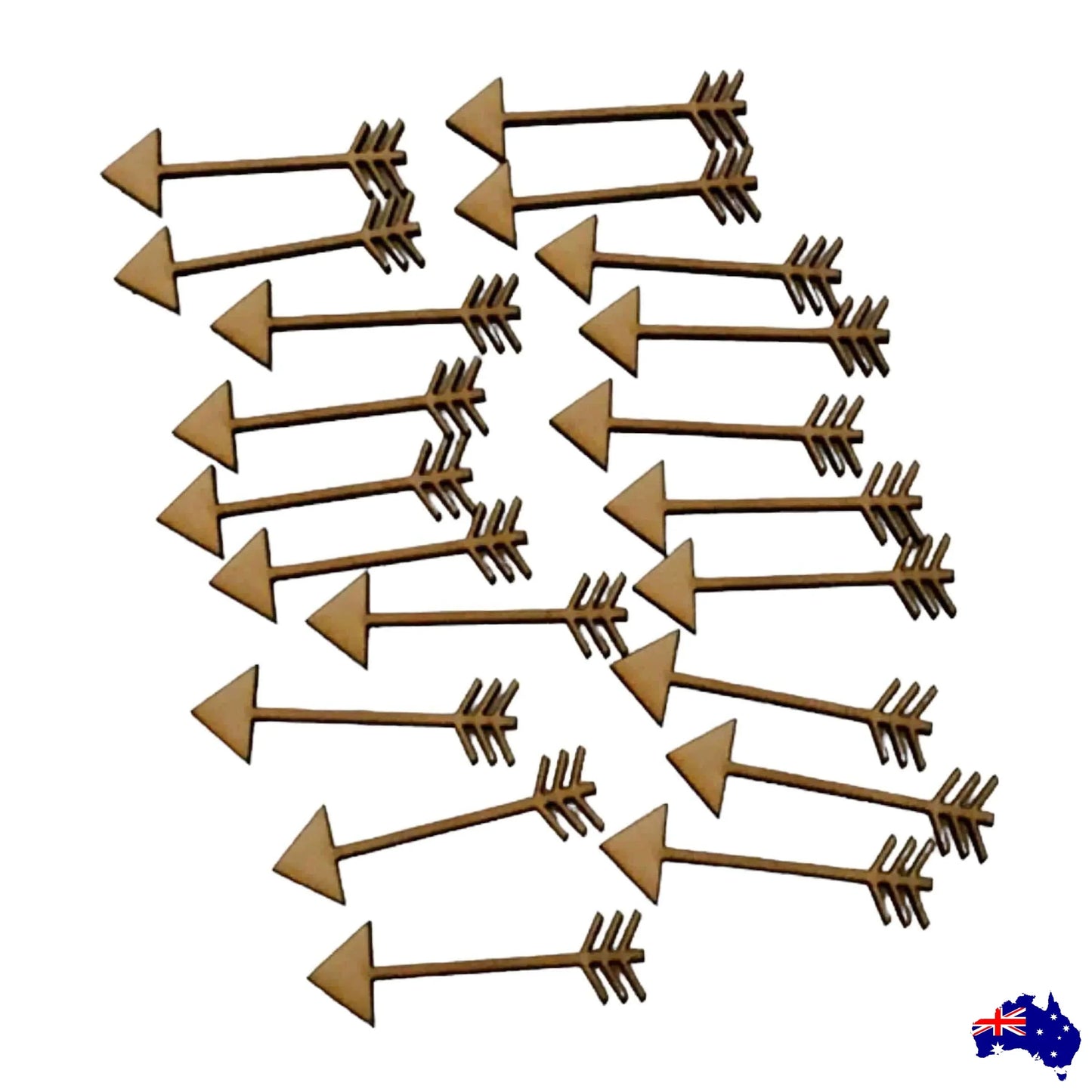 Arrow Arrows Set of 20 MDF Shape DIY Raw Cut Out Art Craft - The Renmy Store Homewares & Gifts