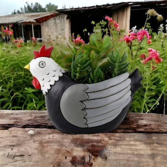 Chicken Chook Pot Planter Plant Small - The Renmy Store Homewares & Gifts