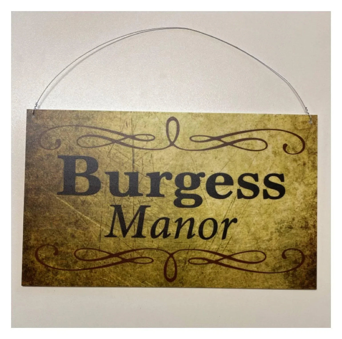 Manor Your Name Vintage Custom Sign - The Renmy Store Homewares & Gifts