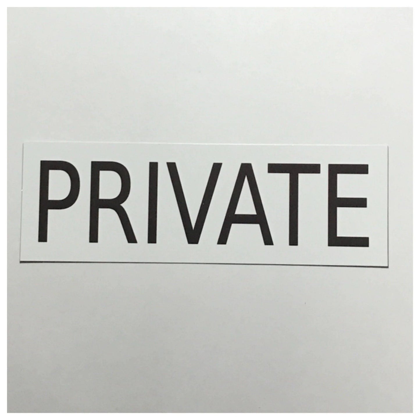 Private White Door Gate Sign - The Renmy Store Homewares & Gifts