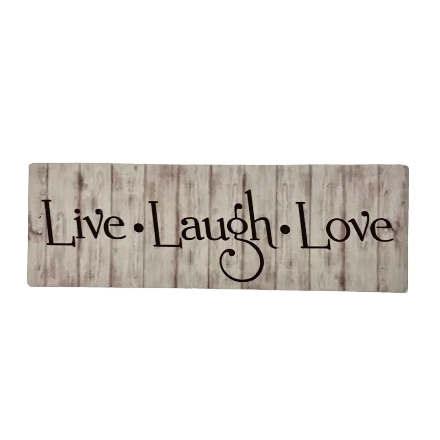 Live Laugh Love Timber Look Sign - The Renmy Store Homewares & Gifts