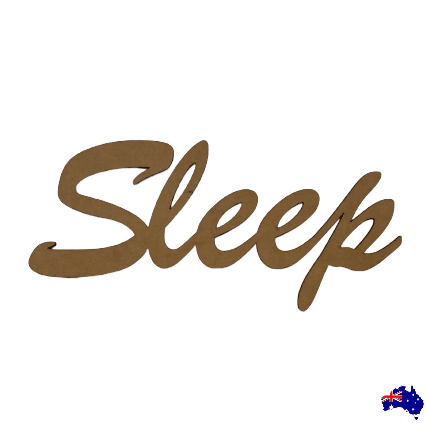 Sleep MDF Shape Word Raw Wooden Wall Art - The Renmy Store Homewares & Gifts
