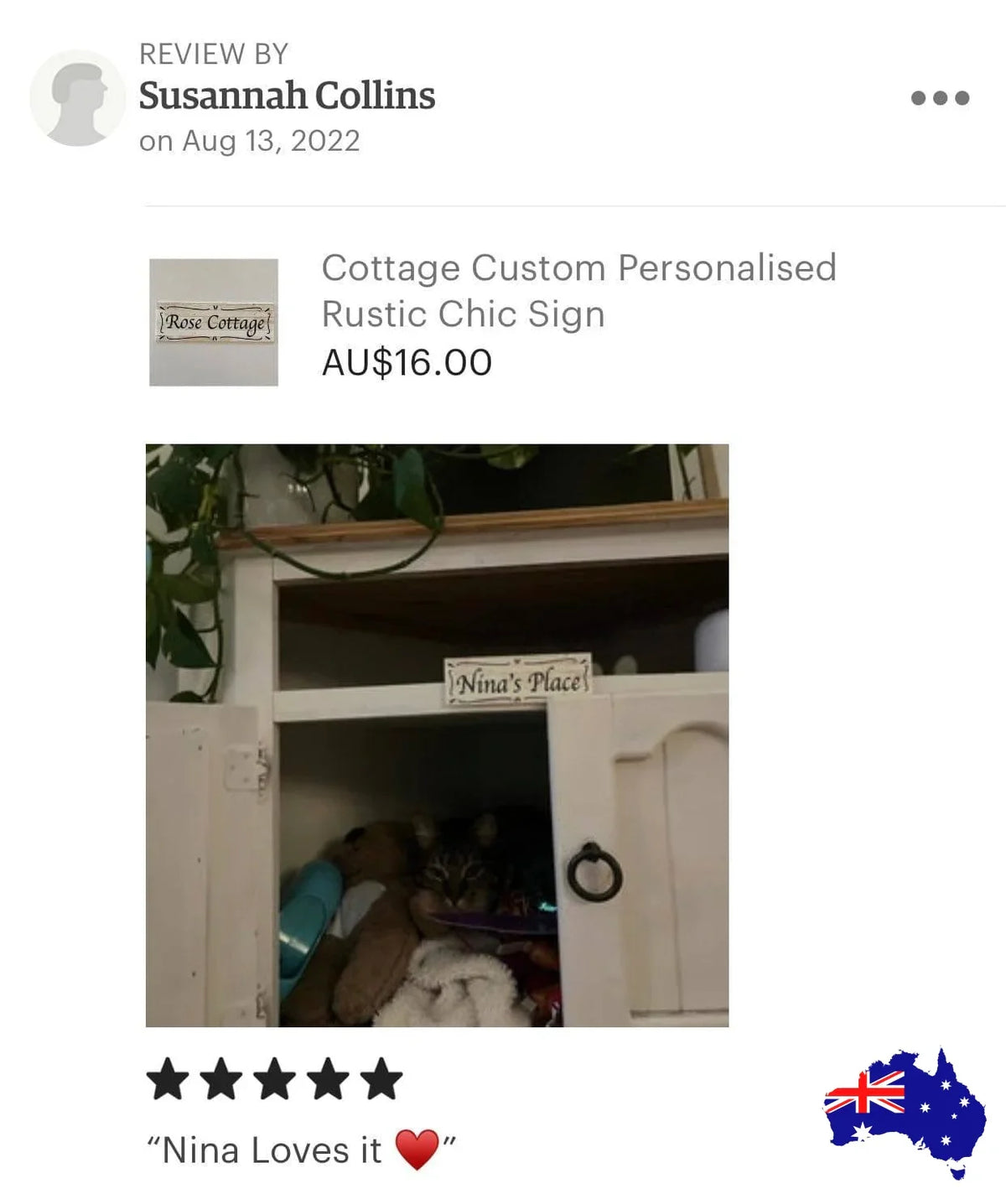 Cottage Custom Personalised Rustic Chic Sign - The Renmy Store Homewares & Gifts