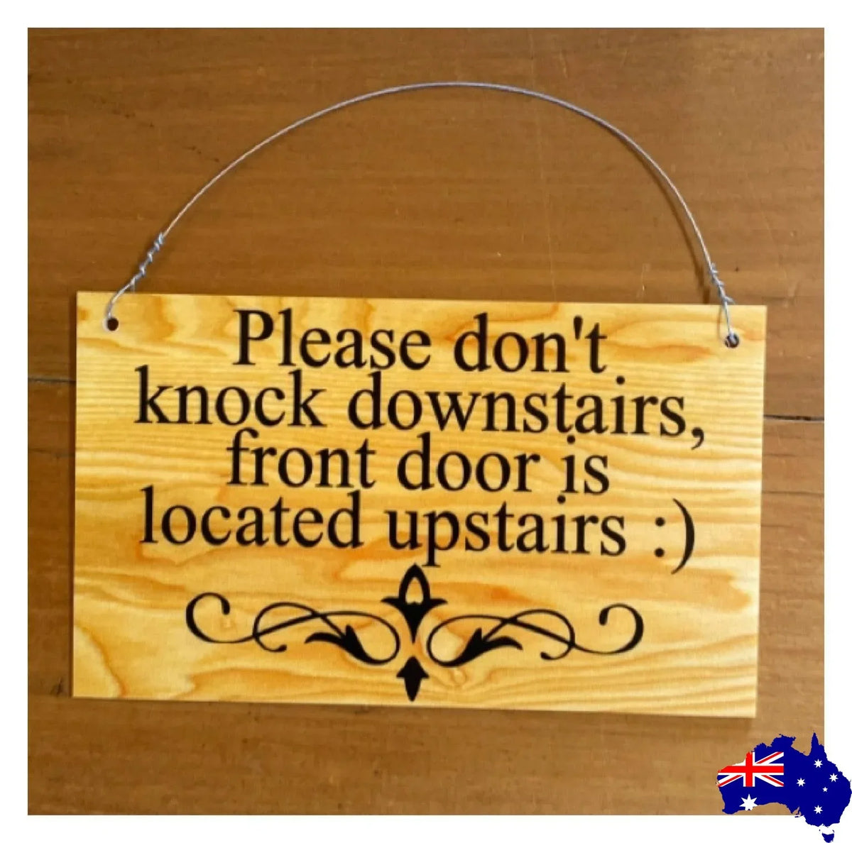 Timber Style Your Text Custom Wording Sign - The Renmy Store Homewares & Gifts