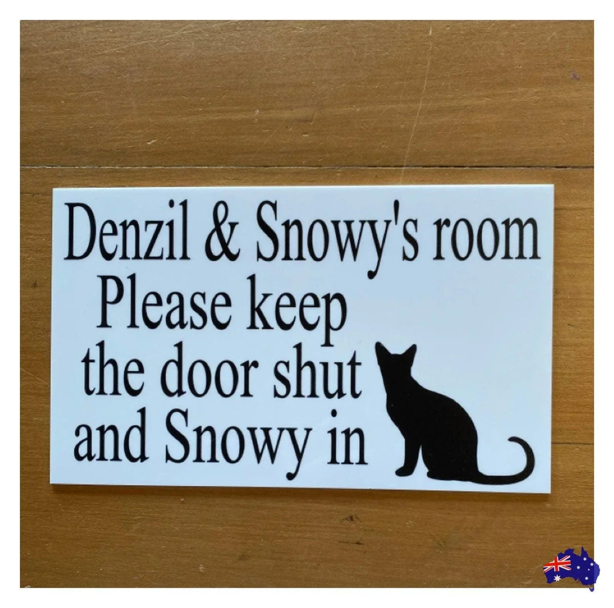 Cat Kitten Custom Personalised Sign - The Renmy Store Homewares & Gifts