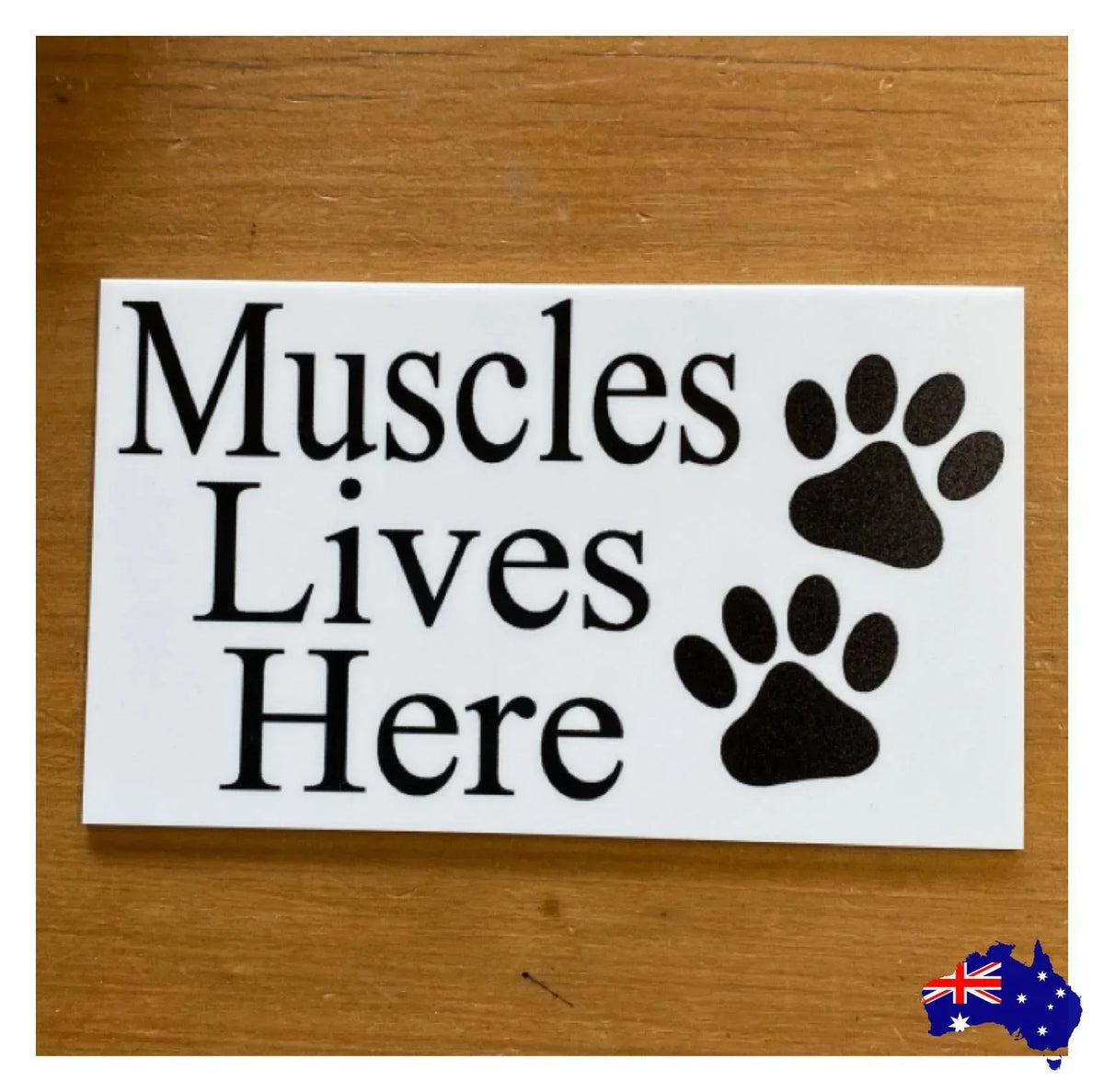 Dog Cat Pet Paw White Custom Sign - The Renmy Store Homewares & Gifts