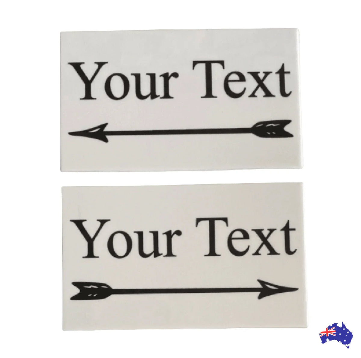 Custom Personalised Arrow White Sign - The Renmy Store Homewares & Gifts