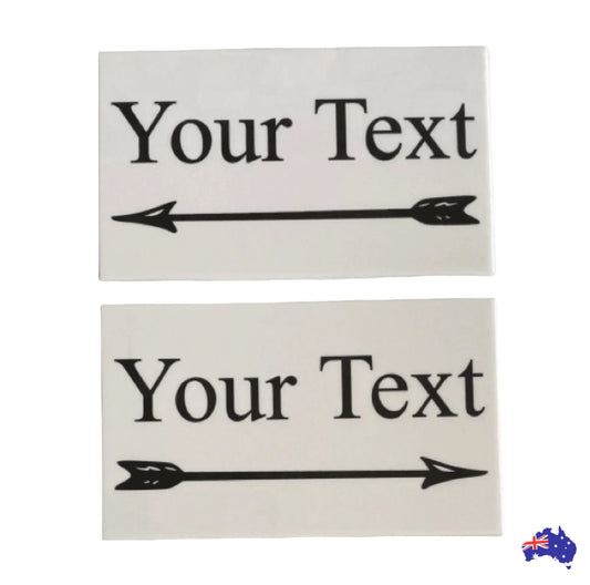 Custom Personalised Arrow White Sign - The Renmy Store Homewares & Gifts