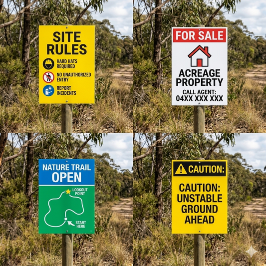 Custom Full Colour Corflute Sign | 3mm | Designed & Printed in Australia