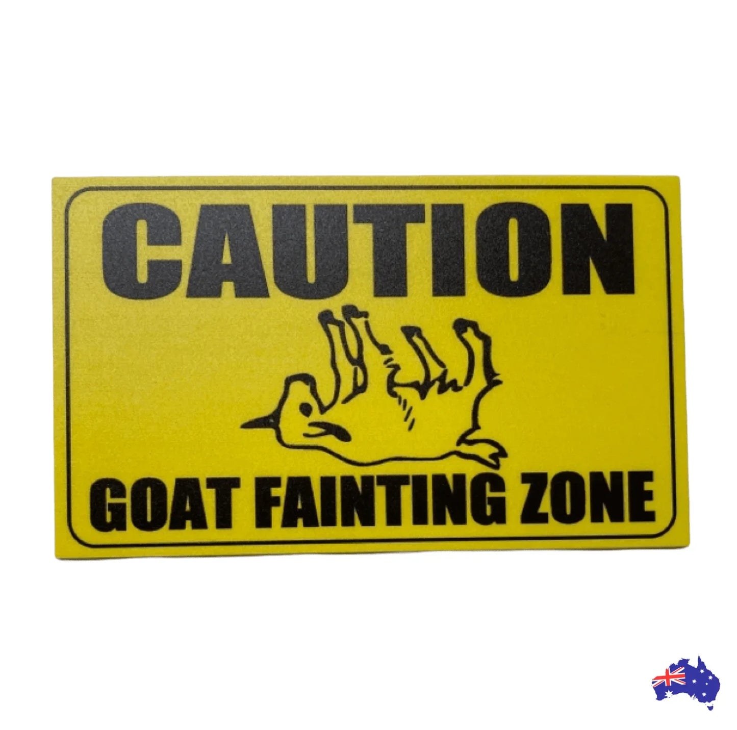 Caution Goat Fainting Zone Sign - The Renmy Store Homewares & Gifts