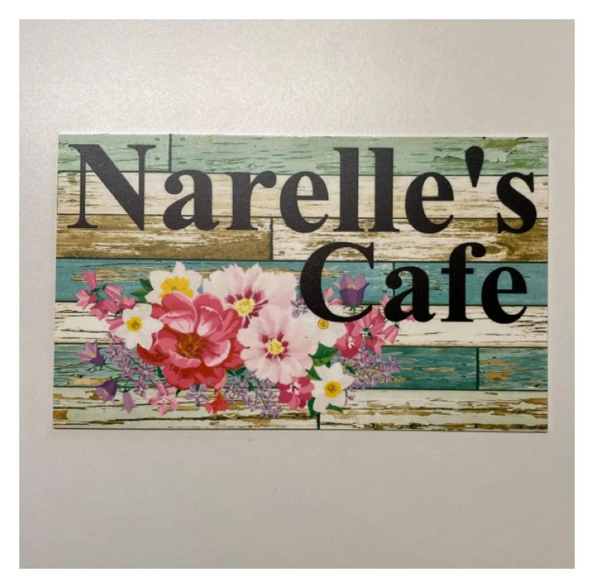 Floral Spring Pink Cottage Custom Sign - The Renmy Store Homewares & Gifts