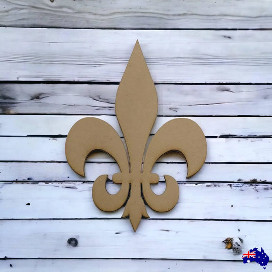 Fluer De Lis French Provincial Symbol DIY Raw MDF Timber - The Renmy Store Homewares & Gifts