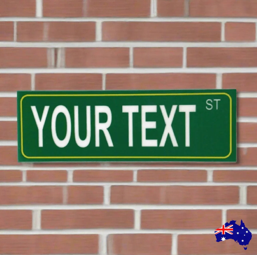 Street Sesame St Custom Personalised Sign - The Renmy Store Homewares & Gifts