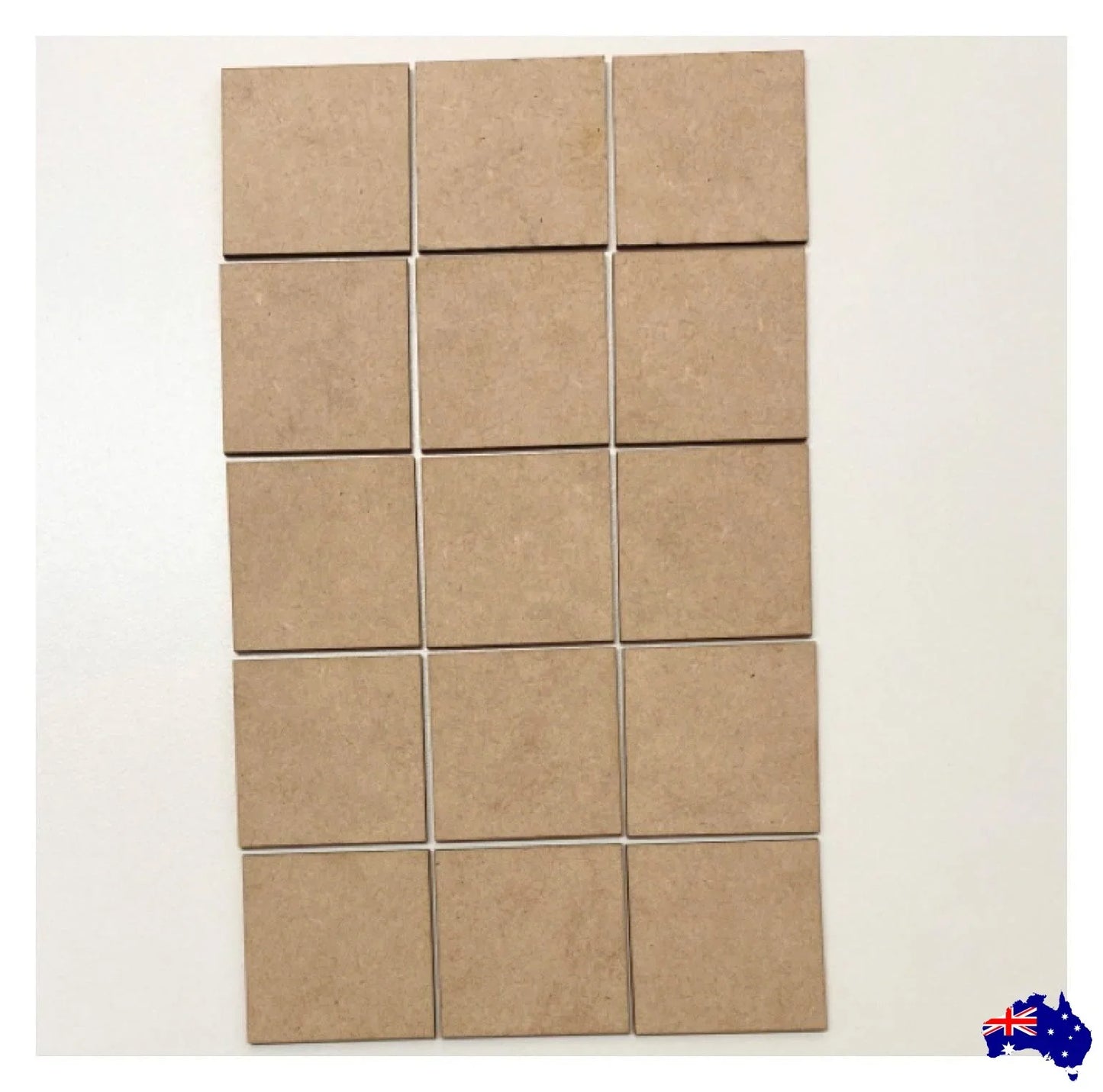 MDF Square 15 pcs War Game DIY Cut Out Art Laser Craft 5cm - The Renmy Store Homewares & Gifts