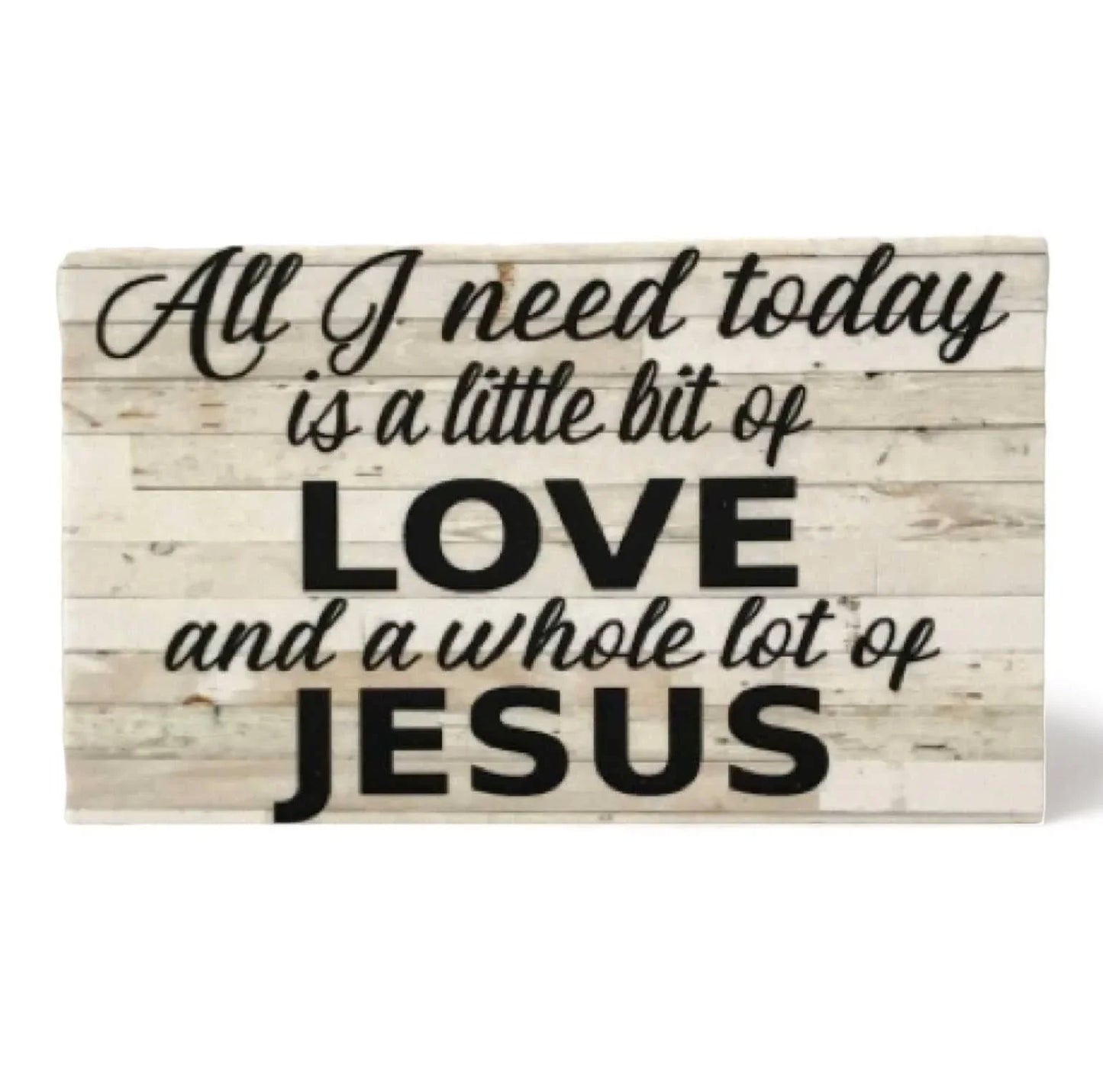 Love and Jesus Shabby Chic Sign - The Renmy Store Homewares & Gifts