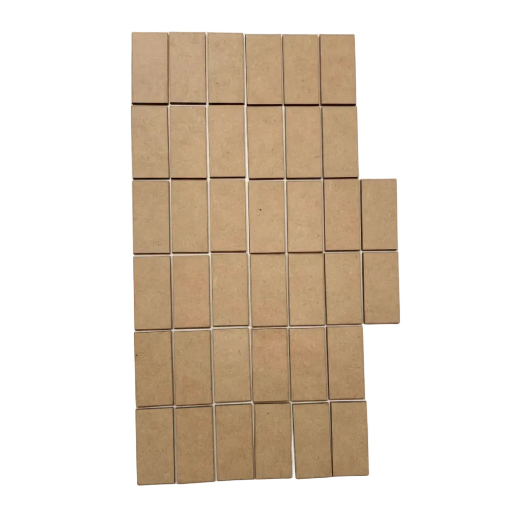 MDF Rectangle 38 pcs War Game DIY Raw Cut Out Art Laser Craft - The Renmy Store Homewares & Gifts