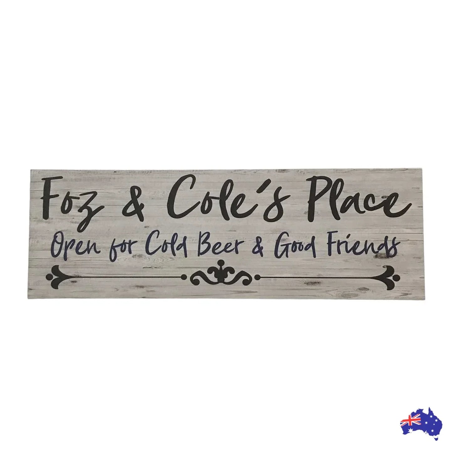 Beer Good Friends Place Custom Personalised Sign - The Renmy Store Homewares & Gifts
