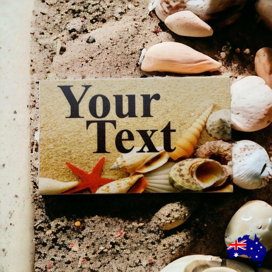 Beach House Shells Custom Personalised Sign - The Renmy Store Homewares & Gifts