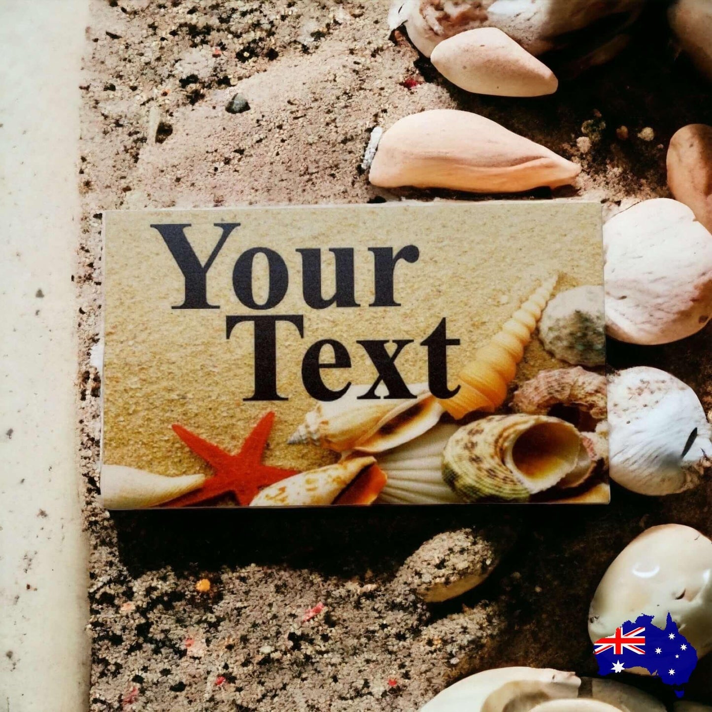 Beach House Shells Custom Personalised Sign - The Renmy Store Homewares & Gifts
