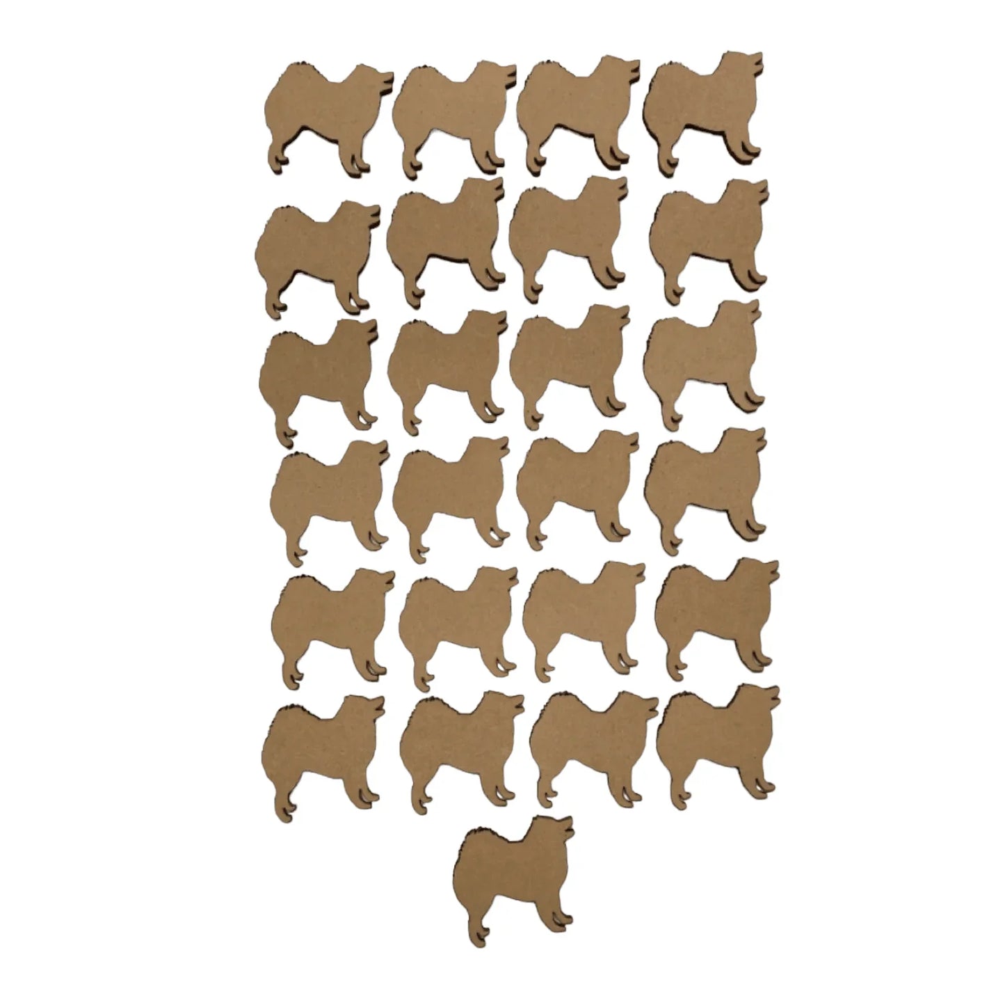 Dog Samoyed x 25 MDF DIY Raw Cut Out Art Craft Décor - The Renmy Store Homewares & Gifts