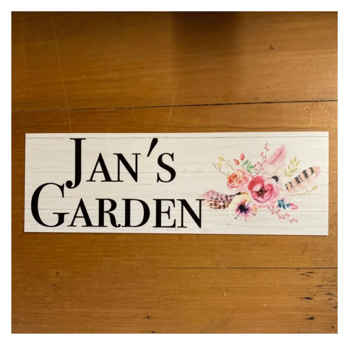Feather Flower Custom Personalised Bohemian Sign - The Renmy Store Homewares & Gifts