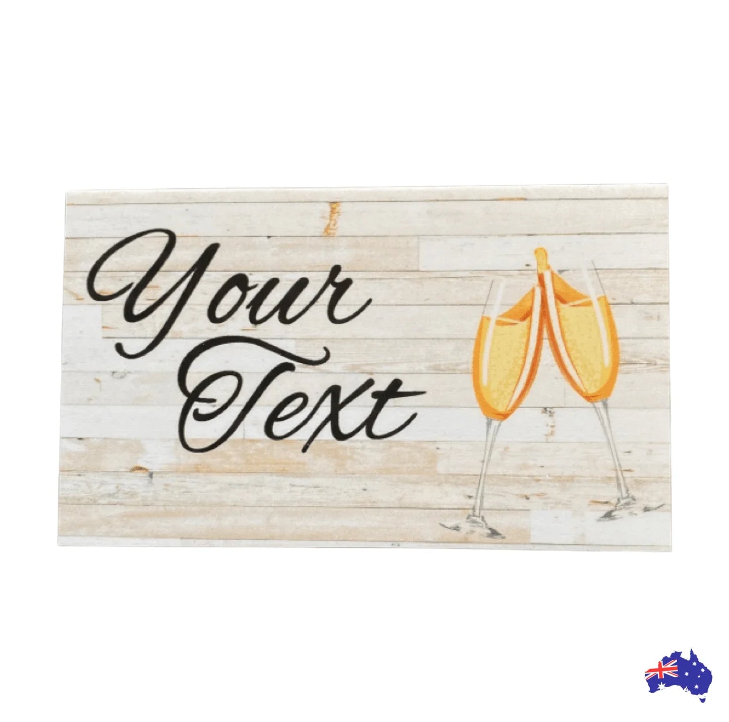Champagne Celebration Custom Wording Text Sign - The Renmy Store Homewares & Gifts
