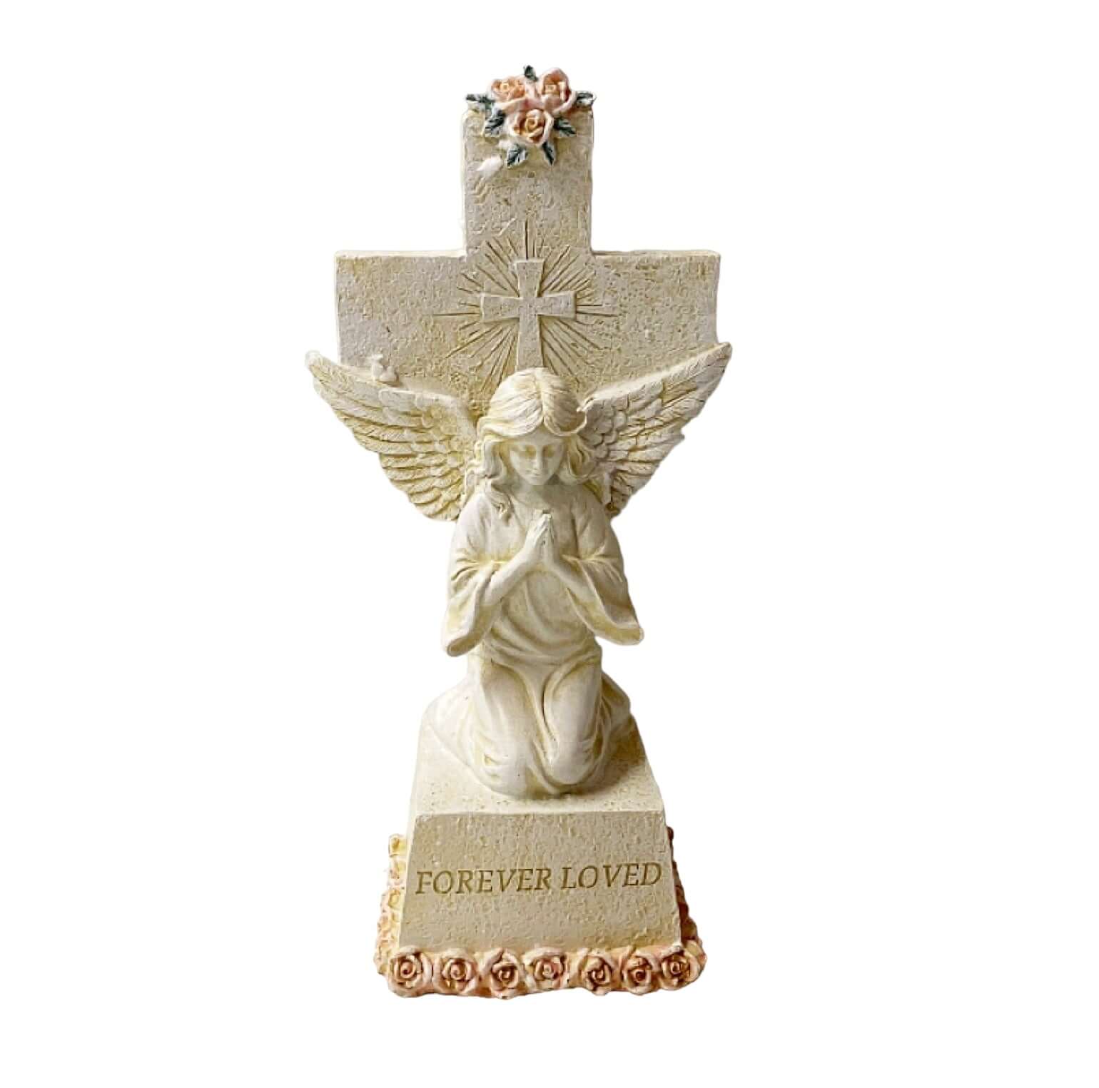 Angel Cherub Cross Memorial - The Renmy Store Homewares & Gifts 