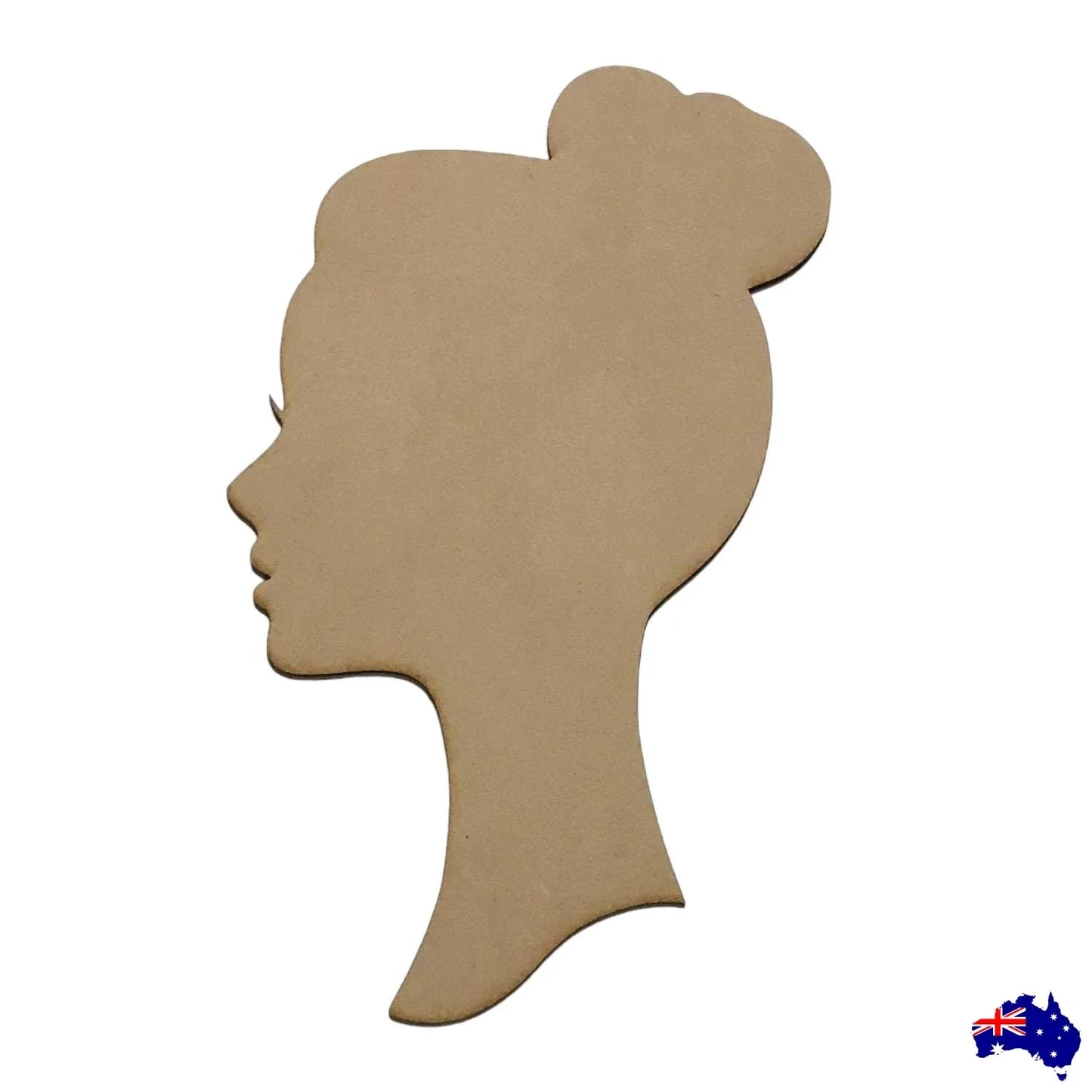 Lady Woman Girl Vintage MDF Shape Raw Cut Out Art - The Renmy Store Homewares & Gifts