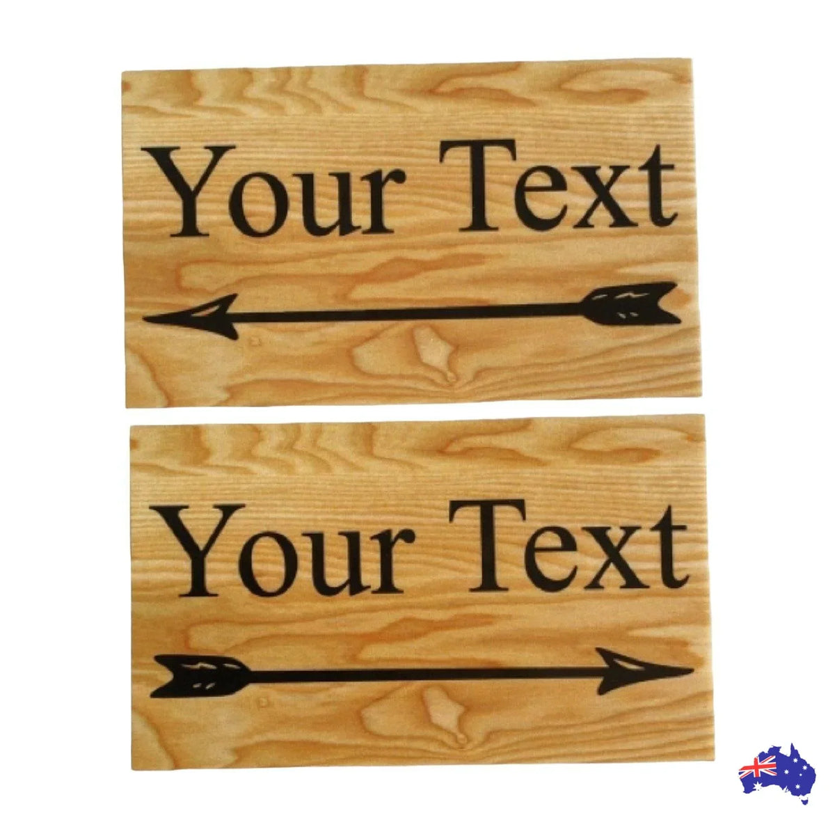Custom Personalised Arrow Garden Wall Direction Sign - The Renmy Store Homewares & Gifts
