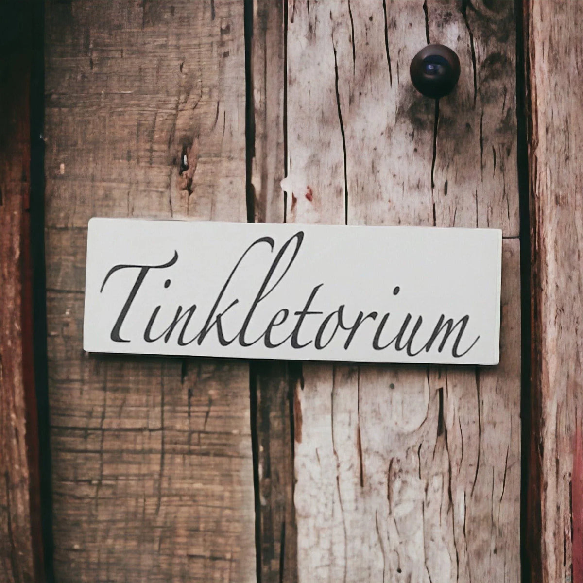 Toilet Tinkletorium White Sign - The Renmy Store Homewares & Gifts