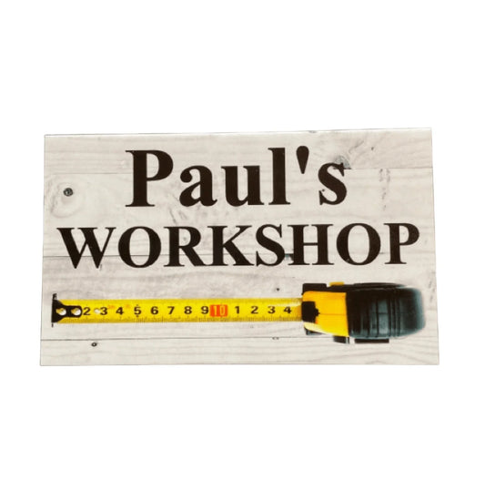 Workshop Custom Personalised Garage Shed Sign - The Renmy Store Homewares & Gifts