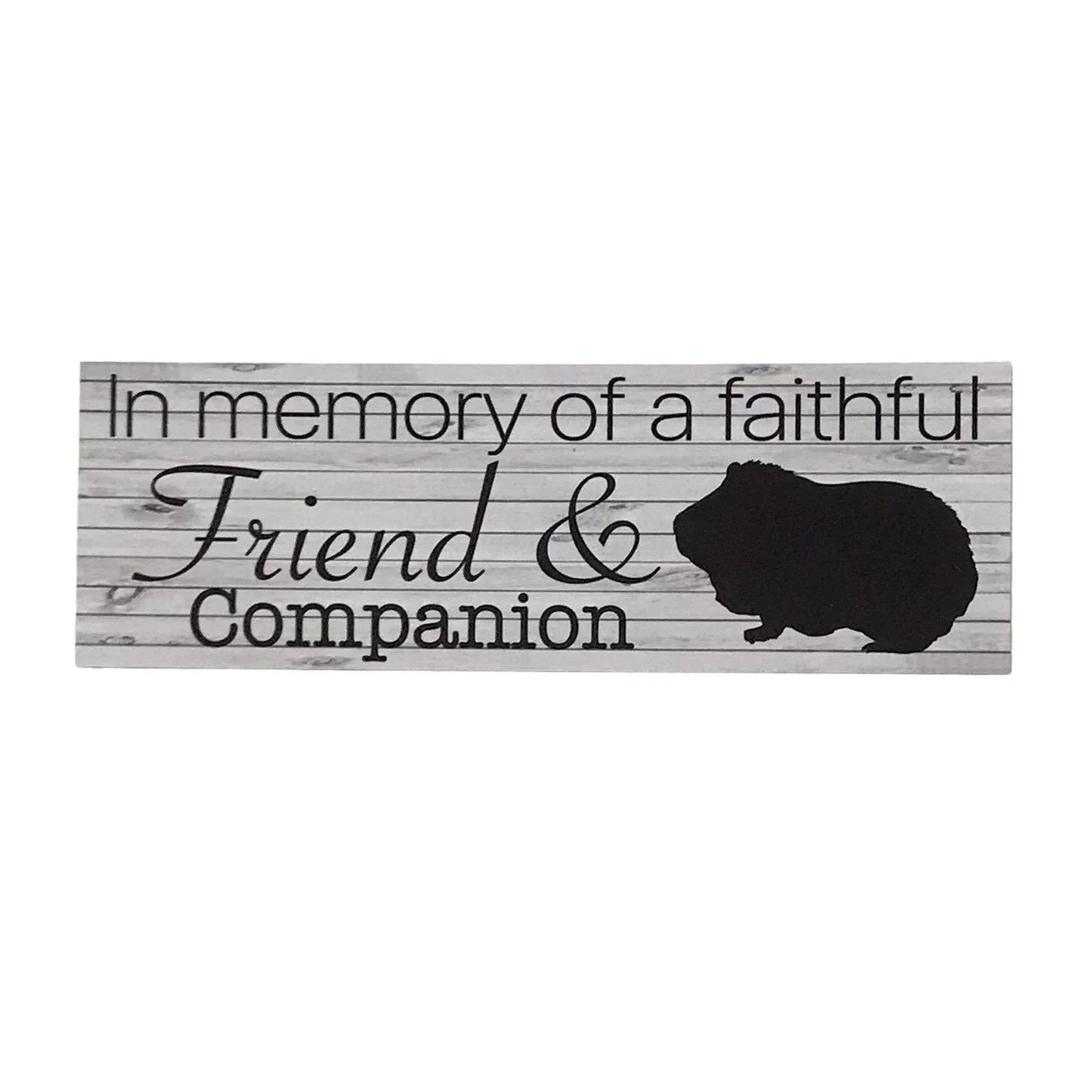 RIP Guinea Pig Pet Memorial Faithful Friend Sign - The Renmy Store Homewares & Gifts