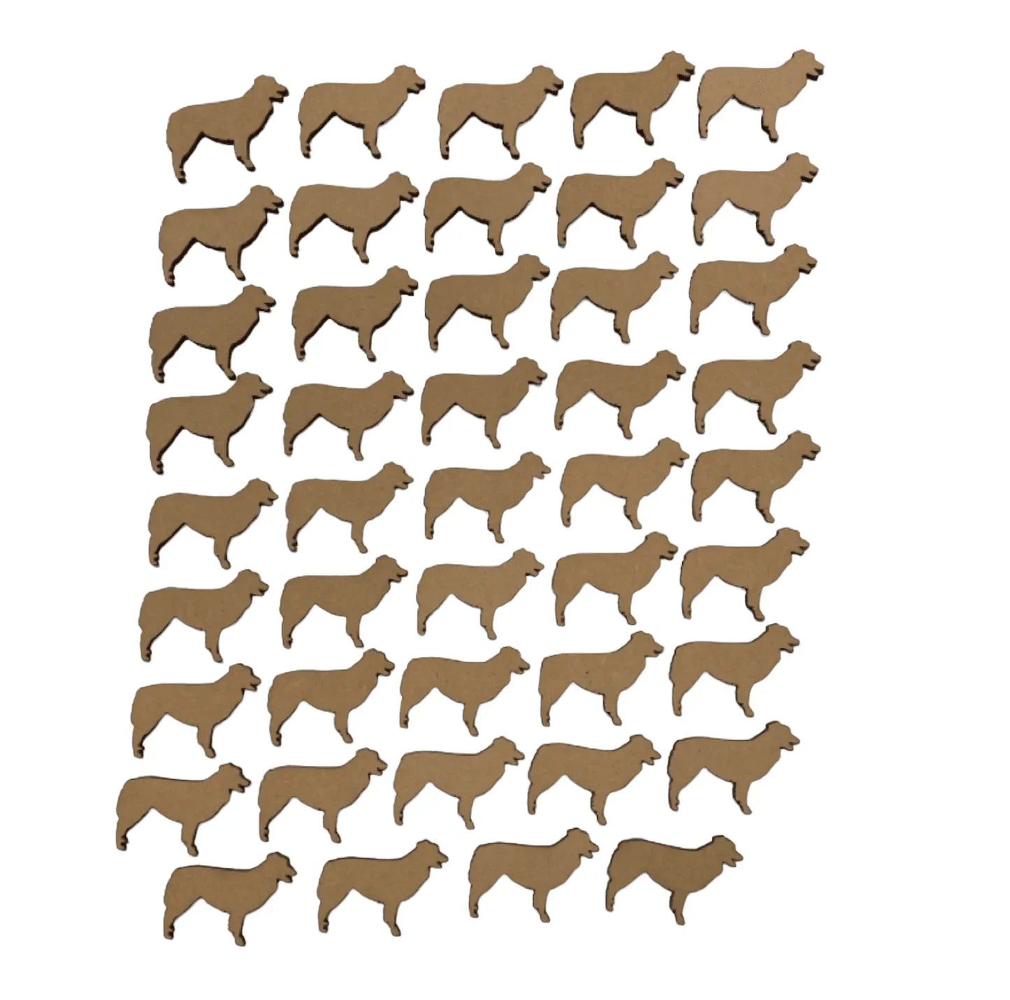 Dog Australian Shepherd x 44 MDF DIY Raw Cut Out Art Craft Décor - The Renmy Store Homewares & Gifts