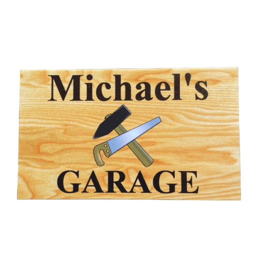 Garage Tool Custom Personalised Sign - The Renmy Store Homewares & Gifts