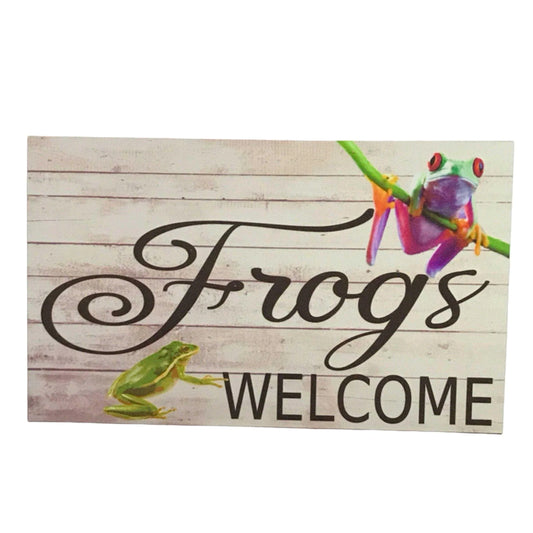 Frogs Welcome Sign - The Renmy Store Homewares & Gifts