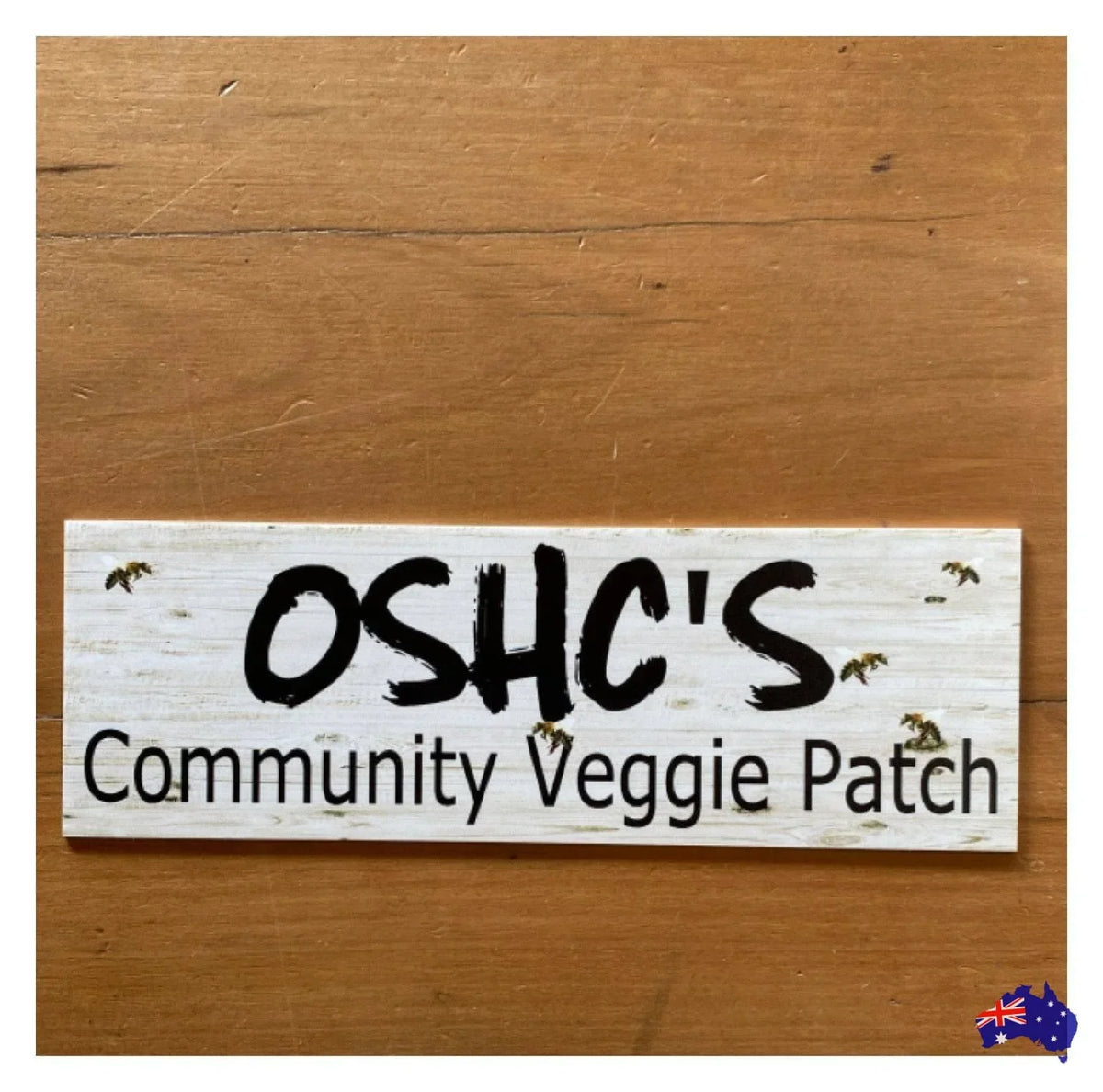 Custom Veggie Patch Garden Bees Sign - The Renmy Store Homewares & Gifts
