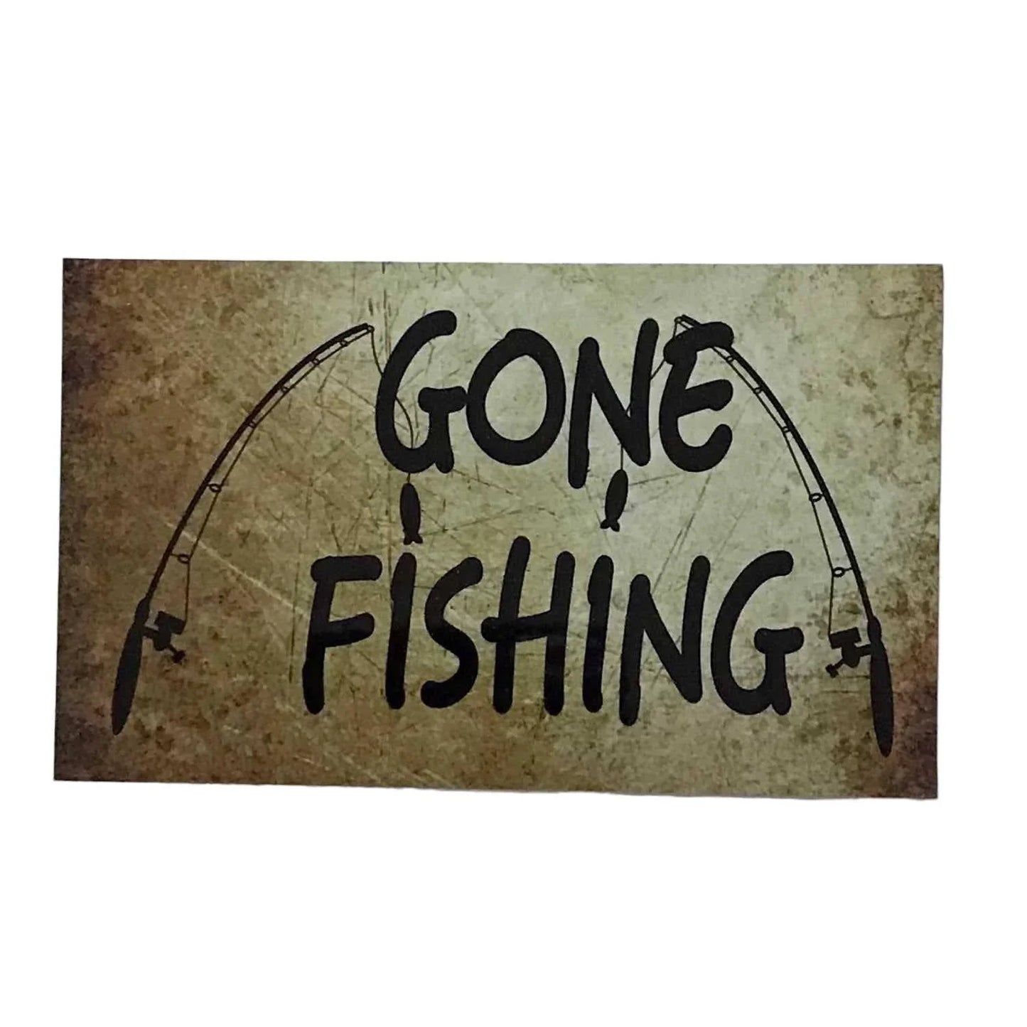 Gone Fishing Vintage Style Sign - The Renmy Store Homewares & Gifts